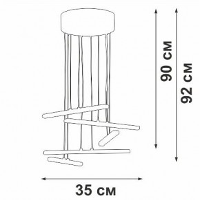 Подвесной светильник Vitaluce V3046 V3046-1/5S в Стрежевом - strezevoi.ok-mebel.com | фото 5