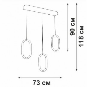 Подвесной светильник Vitaluce V3049 V3049-0/3S в Стрежевом - strezevoi.ok-mebel.com | фото 4