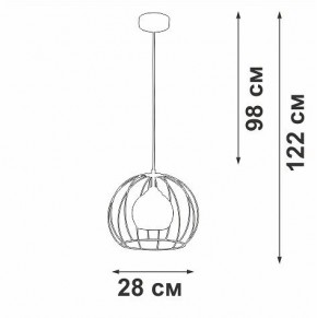 Подвесной светильник Vitaluce V3098 V3098-1/1S в Стрежевом - strezevoi.ok-mebel.com | фото 5