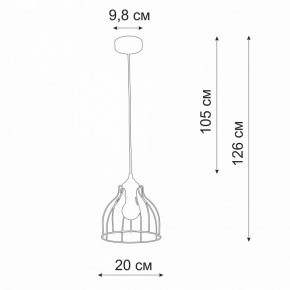 Подвесной светильник Vitaluce V3102 V3102-1/1S в Стрежевом - strezevoi.ok-mebel.com | фото 3