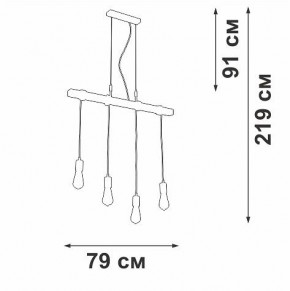 Подвесной светильник Vitaluce V47160 V47160-1/4S в Стрежевом - strezevoi.ok-mebel.com | фото 5