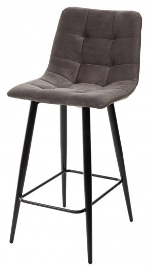 Полубарный стул CHILLI-QB графит #14, велюр / черный каркас (H=66cm) М-City в Стрежевом - strezevoi.ok-mebel.com | фото 1