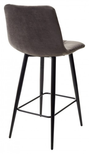 Полубарный стул CHILLI-QB графит #14, велюр / черный каркас (H=66cm) М-City в Стрежевом - strezevoi.ok-mebel.com | фото 4