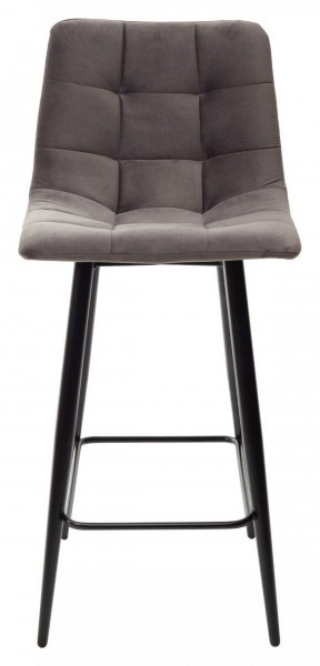 Полубарный стул CHILLI-QB графит #14, велюр / черный каркас (H=66cm) М-City в Стрежевом - strezevoi.ok-mebel.com | фото 5