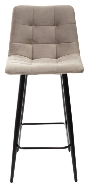Полубарный стул CHILLI-QB латте #25, велюр / черный каркас (H=66cm) М-City в Стрежевом - strezevoi.ok-mebel.com | фото