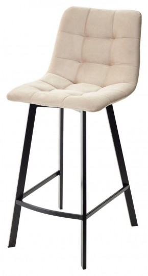 Полубарный стул CHILLI-QB SQUARE бежевый #5, велюр / черный каркас (H=66cm) М-City в Стрежевом - strezevoi.ok-mebel.com | фото