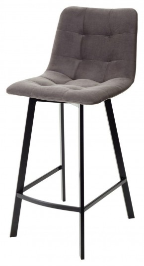 Полубарный стул CHILLI-QB SQUARE графит #14, велюр / черный каркас (H=66cm) М-City в Стрежевом - strezevoi.ok-mebel.com | фото 1