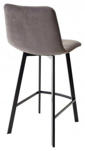 Полубарный стул CHILLI-QB SQUARE графит #14, велюр / черный каркас (H=66cm) М-City в Стрежевом - strezevoi.ok-mebel.com | фото 3