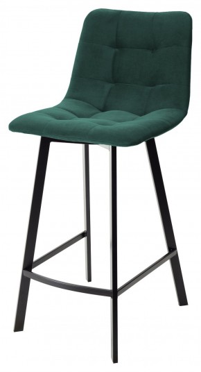 Полубарный стул CHILLI-QB SQUARE зеленый #19, велюр / черный каркас (H=66cm) М-City в Стрежевом - strezevoi.ok-mebel.com | фото 1