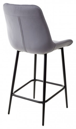 Полубарный стул ХОФМАН, цвет H-14 Серый, велюр / черный каркас H=63cm М-City в Стрежевом - strezevoi.ok-mebel.com | фото 5