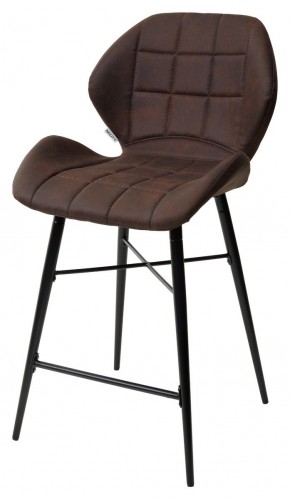 Полубарный стул MARCEL COWBOY-#800 темно-коричневый (H=65cm), ткань микрофибра М-City в Стрежевом - strezevoi.ok-mebel.com | фото 1