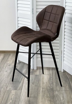 Полубарный стул MARCEL COWBOY-#800 темно-коричневый (H=65cm), ткань микрофибра М-City в Стрежевом - strezevoi.ok-mebel.com | фото 2