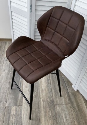 Полубарный стул MARCEL COWBOY-#800 темно-коричневый (H=65cm), ткань микрофибра М-City в Стрежевом - strezevoi.ok-mebel.com | фото 3