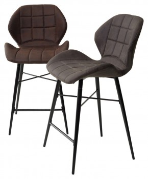 Полубарный стул MARCEL COWBOY-#800 темно-коричневый (H=65cm), ткань микрофибра М-City в Стрежевом - strezevoi.ok-mebel.com | фото 5