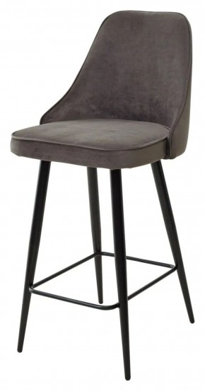 Полубарный стул NEPAL-PB ГРАФИТ #14, велюр/ черный каркас (H=68cm) М-City в Стрежевом - strezevoi.ok-mebel.com | фото