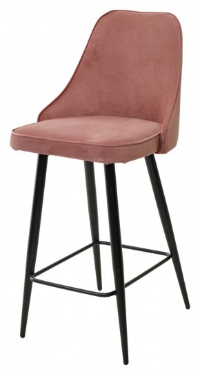 Полубарный стул NEPAL-PB РОЗОВЫЙ #15, велюр/ черный каркас (H=68cm) М-City в Стрежевом - strezevoi.ok-mebel.com | фото