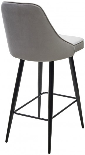 Полубарный стул NEPAL-PB СВЕТЛО- СЕРЫЙ BM-4, велюр/ черный каркас (H=68cm) М-City в Стрежевом - strezevoi.ok-mebel.com | фото 4