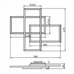 Потолочная люстра Maytoni Line MOD016CL-L80BK в Стрежевом - strezevoi.ok-mebel.com | фото 2