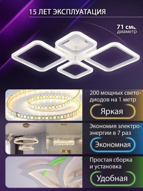 Потолочная люстра Natali Kovaltseva OPTI LED LAMPS 81108/1C в Стрежевом - strezevoi.ok-mebel.com | фото 5