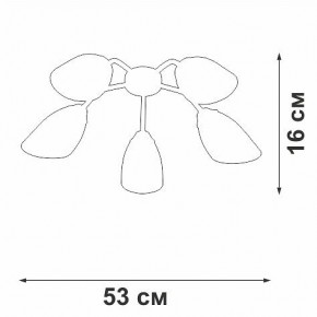 Потолочная люстра Vitaluce V31950 V31950/5PL в Стрежевом - strezevoi.ok-mebel.com | фото 3