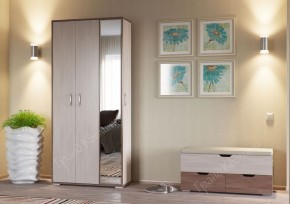 Прихожая ДОМИНО mini Бодега темный/светлый в Стрежевом - strezevoi.ok-mebel.com | фото 2