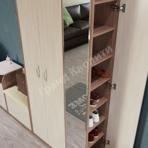 Прихожая ДОМИНО mini Бодега темный/светлый в Стрежевом - strezevoi.ok-mebel.com | фото 4
