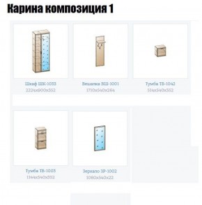 Прихожая Карина (модульная) в Стрежевом - strezevoi.ok-mebel.com | фото 4