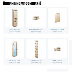 Прихожая Карина (модульная) в Стрежевом - strezevoi.ok-mebel.com | фото 8