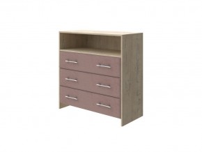 PROxSON Комод Varna (ЛДСП Бунратти+ткань Бунратти/Ultra Горячий шоколад) 90x40 в Стрежевом - strezevoi.ok-mebel.com | фото