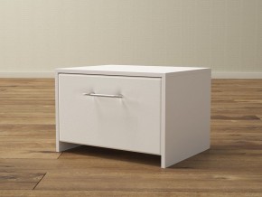 PROxSON Тумба Varna (ЛДСП Белая+экокожа Белый/Белый) 51x40 в Стрежевом - strezevoi.ok-mebel.com | фото