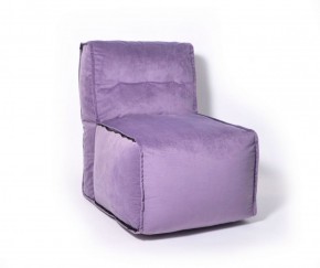 Прямое модульное бескаркасное кресло Комфорт (Фиолет велюр) в Стрежевом - strezevoi.ok-mebel.com | фото