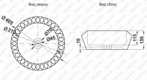 Раковина MELANA MLN-78399 в Стрежевом - strezevoi.ok-mebel.com | фото 2