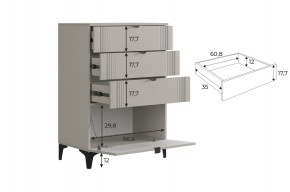 РИЧ Гостиная (модульная) кашемир в Стрежевом - strezevoi.ok-mebel.com | фото 6