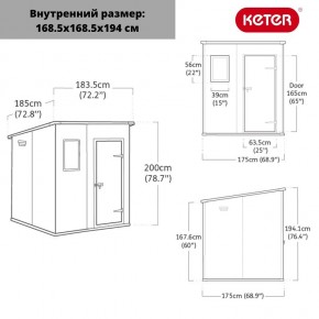 Сарай Манор Пентхаус 6x6 (MANOR PENT 6x6) в Стрежевом - strezevoi.ok-mebel.com | фото 3