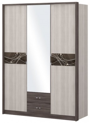 Шкаф 3-х дверный с зеркалом Шк68.2 МС Николь в Стрежевом - strezevoi.ok-mebel.com | фото