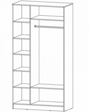ГАММА Шкаф 3-х створчатый в Стрежевом - strezevoi.ok-mebel.com | фото 2
