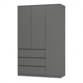 Шкаф 3-х створчатый Симпл ШК-08 (графит) в Стрежевом - strezevoi.ok-mebel.com | фото