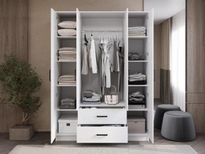 Шкаф 4-х створчатый Титан (белый) в Стрежевом - strezevoi.ok-mebel.com | фото 2