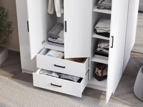 Шкаф 4-х створчатый Титан (белый) в Стрежевом - strezevoi.ok-mebel.com | фото 3