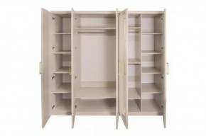Шкаф 5-ти ств с зеркалами Мокко (бежевый) в Стрежевом - strezevoi.ok-mebel.com | фото 2