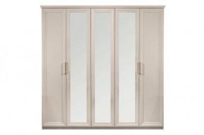 Шкаф 5-ти ств с зеркалами Мокко (бежевый) в Стрежевом - strezevoi.ok-mebel.com | фото 3