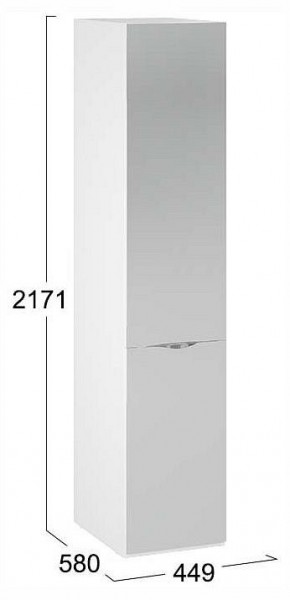 Шкаф для белья Глосс СМ-319.07.002 в Стрежевом - strezevoi.ok-mebel.com | фото 4