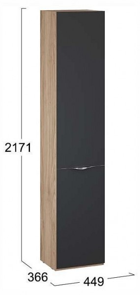 Шкаф для белья Глосс СМ-319.07.011 в Стрежевом - strezevoi.ok-mebel.com | фото 4