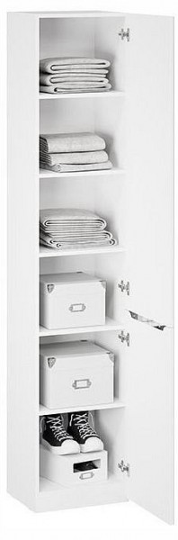 Шкаф для белья Глосс СМ-319.07.012 в Стрежевом - strezevoi.ok-mebel.com | фото 3