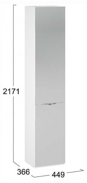 Шкаф для белья Глосс СМ-319.07.012 в Стрежевом - strezevoi.ok-mebel.com | фото 4