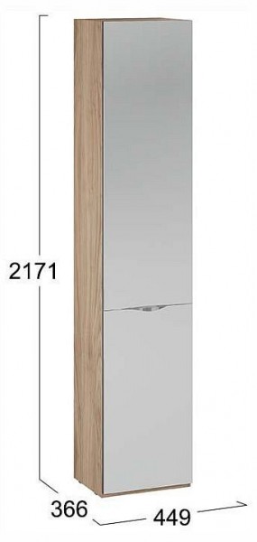 Шкаф для белья Глосс СМ-319.07.012 в Стрежевом - strezevoi.ok-mebel.com | фото 4