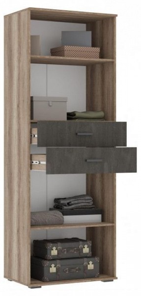Шкаф для белья Паркинс в Стрежевом - strezevoi.ok-mebel.com | фото 2