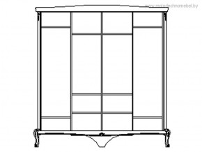Шкаф для одежды Мокко ММ-316-01/04Б в Стрежевом - strezevoi.ok-mebel.com | фото 2