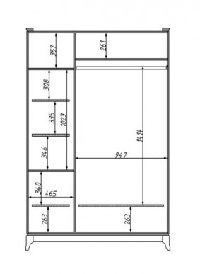 Шкаф для одежды Сабрина (ММ-302-01/03Б) в Стрежевом - strezevoi.ok-mebel.com | фото 2