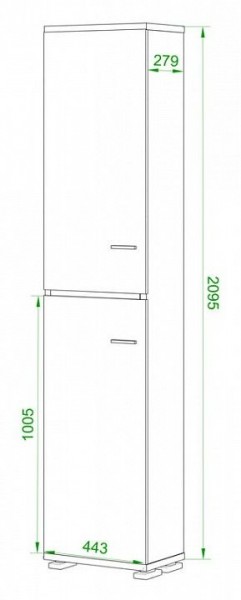 Шкаф книжный Домино ПУ-20-3 в Стрежевом - strezevoi.ok-mebel.com | фото 2